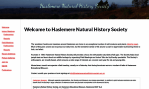 Haslemerenaturalhistorysociety.org.uk thumbnail