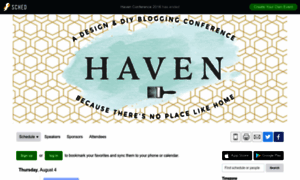 Havenconference2016a.sched.org thumbnail