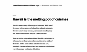 Hawaiirestaurants.org thumbnail