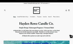 Haydenrowecandle.com thumbnail