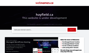 Hayfield.ca thumbnail