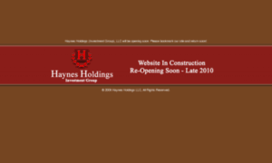 Haynesholdings.com thumbnail