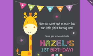 Hazel1stbirthday.splashthat.com thumbnail