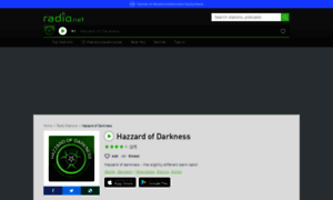 Hazzardofdarkness.radio.net thumbnail