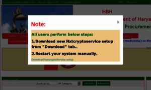 Hbh.haryanaeprocurement.gov.in thumbnail