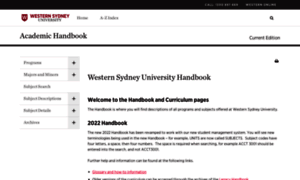 Hbook.westernsydney.edu.au thumbnail