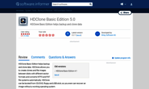 Hdclone-basic-edition.software.informer.com thumbnail