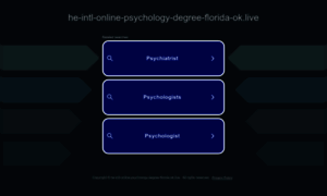 He-intl-online-psychology-degree-florida-ok.live thumbnail