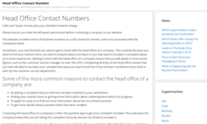 Headofficecontactnumber.co.uk thumbnail