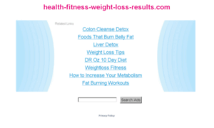 Health-fitness-weight-loss-results.com thumbnail
