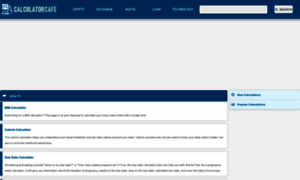 Health.calculatorcafe.com thumbnail