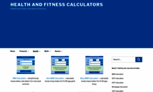 Health.calculatorscanada.ca thumbnail