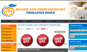 Healthandcomplementarytherapiesindex.co.uk thumbnail