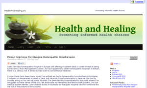 Healthandhealing.ws thumbnail