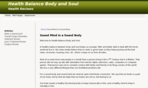 Healthbalancebodysoul.com thumbnail