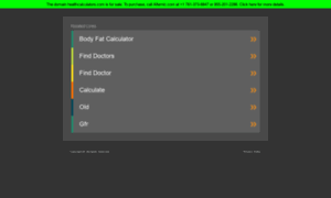 Healthcalculators.com thumbnail