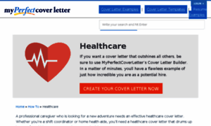 Healthcare.myperfectcoverletter.com thumbnail