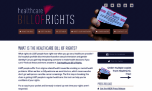 Healthcarebillofrights.org thumbnail