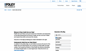 Healthcarelawtoday.com thumbnail