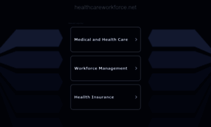 Healthcareworkforce.net thumbnail