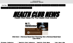 Healthclubnews.org thumbnail