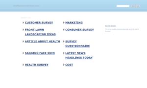 Healthconsumernews.com thumbnail