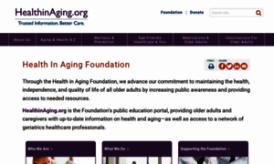 Healthinagingfoundation.org thumbnail