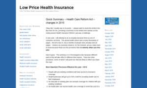 Healthinsurancelowprice.com thumbnail