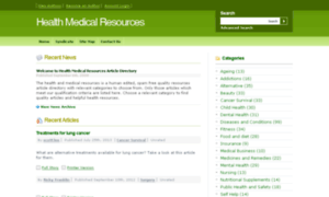 Healthmedicalresources.com thumbnail