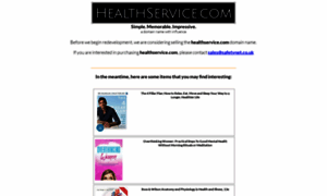 Healthservice.com thumbnail