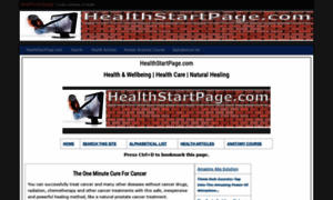 Healthstartpage.com thumbnail
