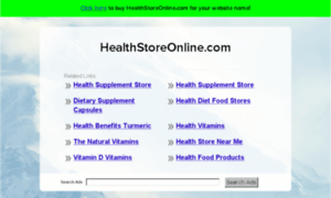 Healthstoreonline.com thumbnail