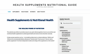 Healthsupplementsnutritionalguide.com thumbnail