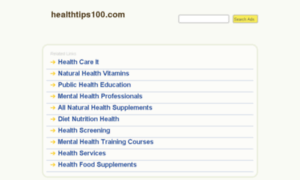 Healthtips100.com thumbnail