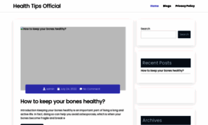 Healthtipsofficial.com thumbnail