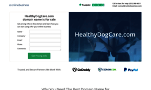 Healthydogcare.com thumbnail