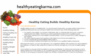 Healthyeatingkarma.com thumbnail