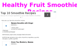 Healthyfruitsmoothierecipes.org thumbnail