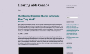 Hearingaidscanada.wordpress.com thumbnail