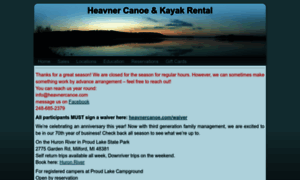 Heavnercanoe.com thumbnail