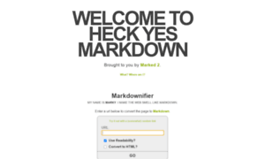 Heckyesmarkdown.com thumbnail