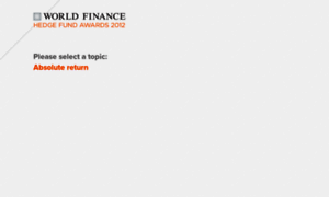 Hedge-fund-awards-2012.worldfinance.com thumbnail