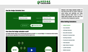 Hedgecalculator.com thumbnail