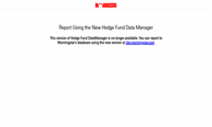 Hedgefunds.datamanager.morningstar.com thumbnail