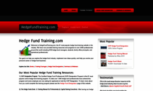 Hedgefundtraining.com thumbnail