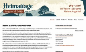 Heimattage-argental.de thumbnail