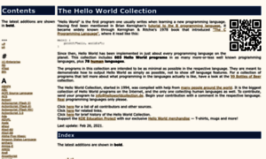 Helloworldcollection.github.io thumbnail