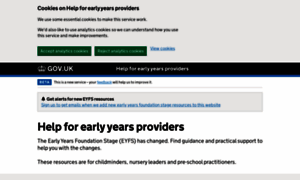 Help-for-early-years-providers.education.gov.uk thumbnail