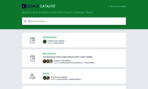 Help.coachcatalyst.com thumbnail