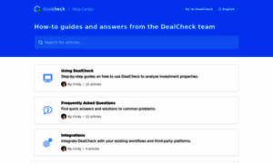 Help.dealcheck.io thumbnail